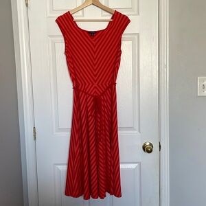Lands’ End striped sleeveless dress